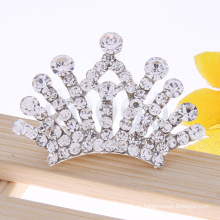 Princesa cristal cabello corona de diamantes de imitación tiara niños pelo peine